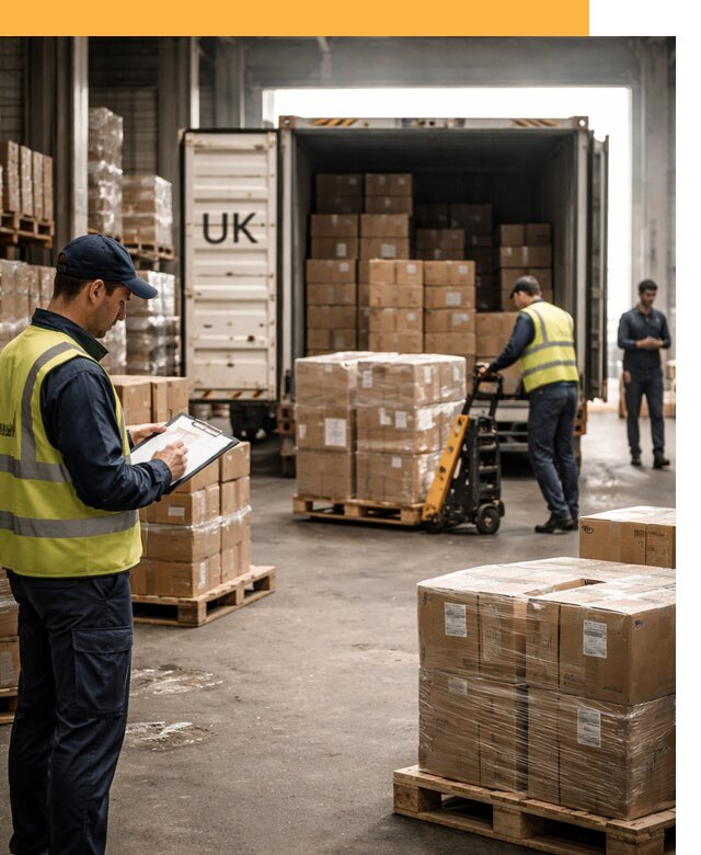 Доставка грузов из Великобритании с таможенным оформлением от 12695