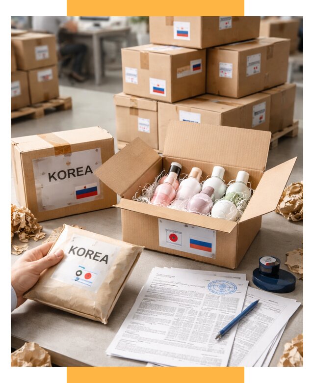 Доставка косметики из Кореи от 8633 р. под ключ | СетСервис-Чрш