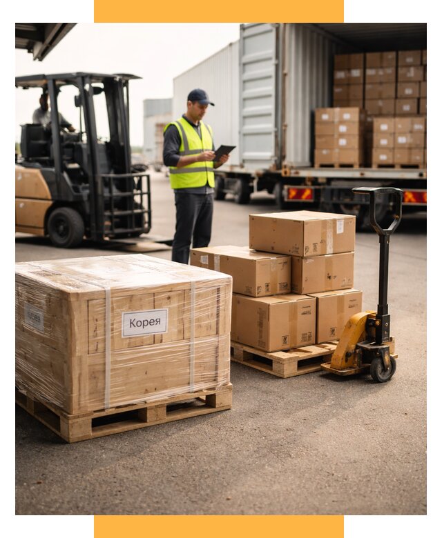 Доставка грузов в Корею из России от 35546 р. | СетСервис-Чрш