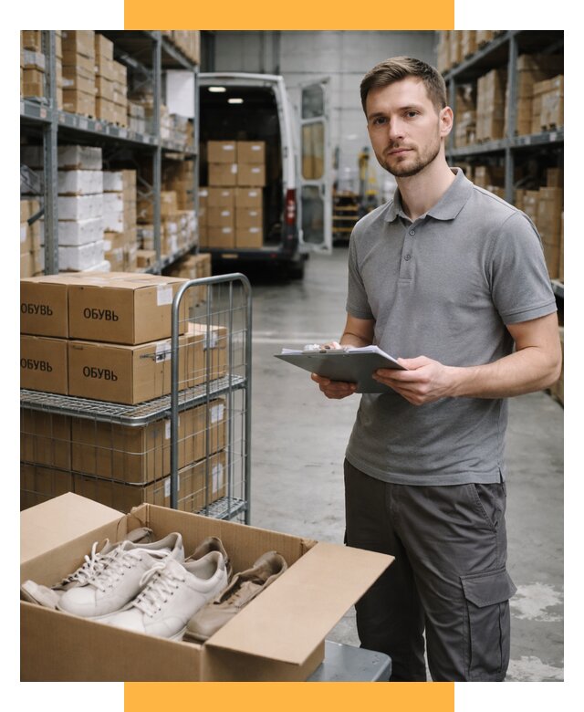 Доставка обуви из Китая и Турции от 4570 р. СетСервис-Чрш