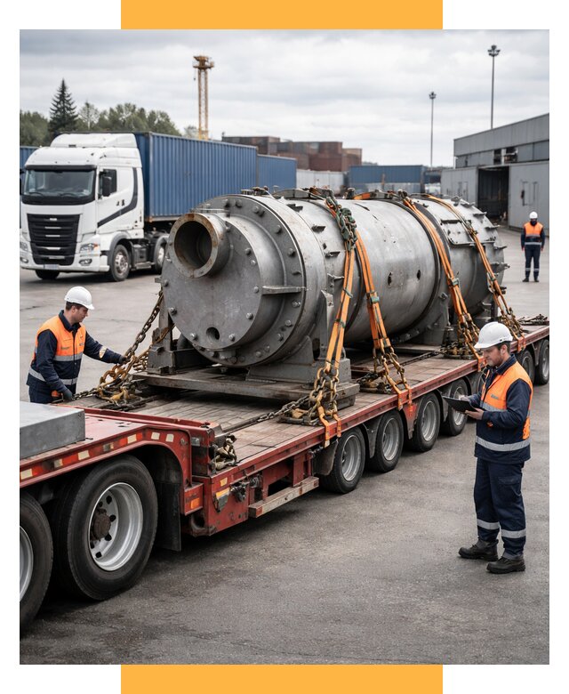 Перевозка тяжеловесных грузов под ключ от 152340 р. | СетСервис-Чрш